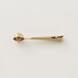 Premium Gold Coffee Scoop+Clip