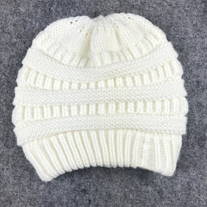 Premium Soft Knit Ponytail Beanie