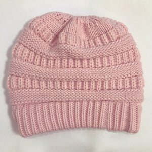 Premium Soft Knit Ponytail Beanie