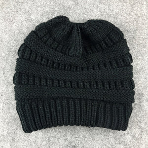 Premium Soft Knit Ponytail Beanie