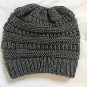 Premium Soft Knit Ponytail Beanie